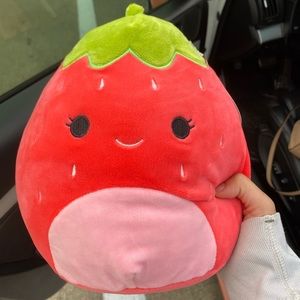 Strawberry Squishmallow Plush 8in 